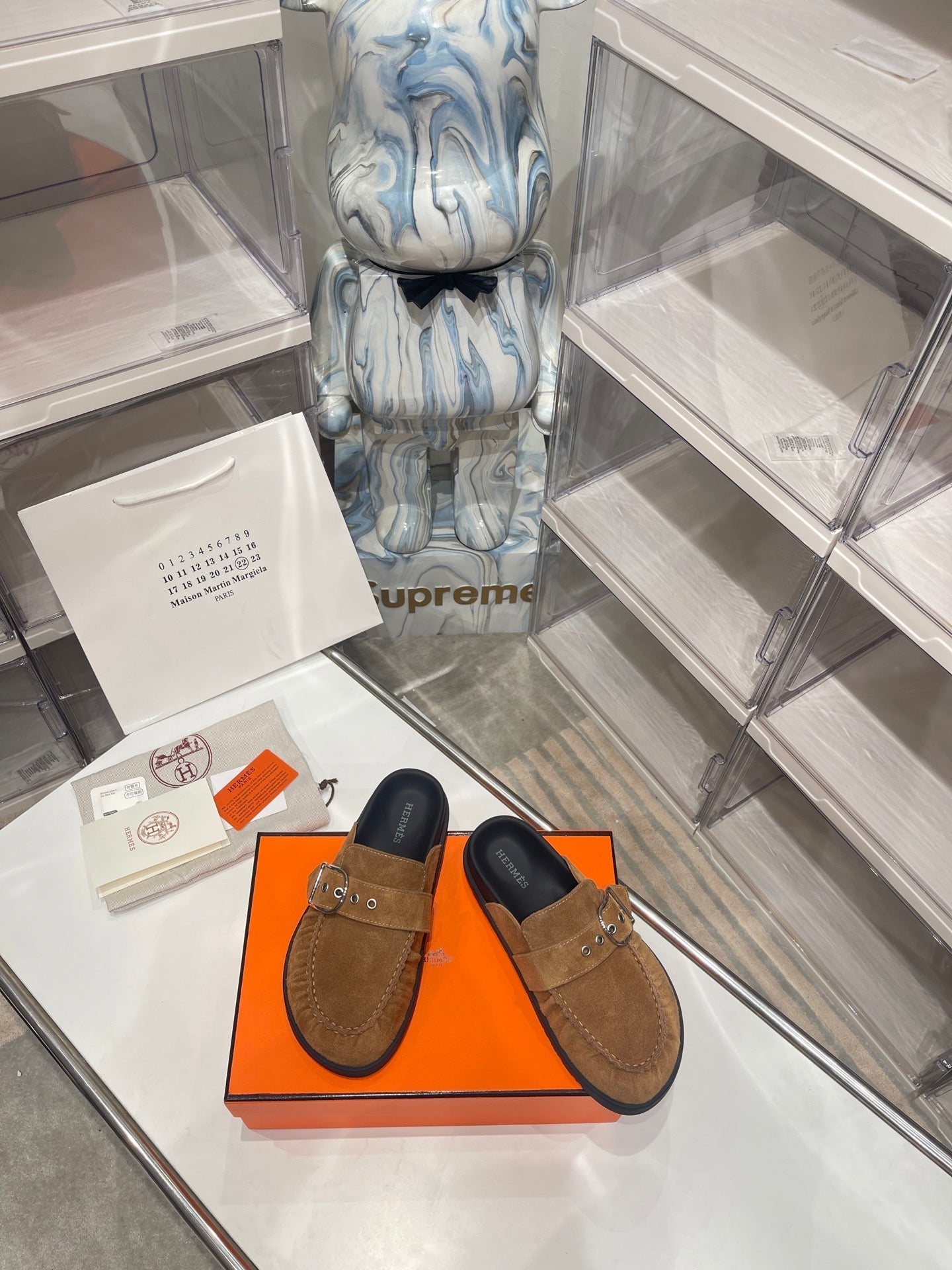 HM Men's Key Mule Brown Suede 573285