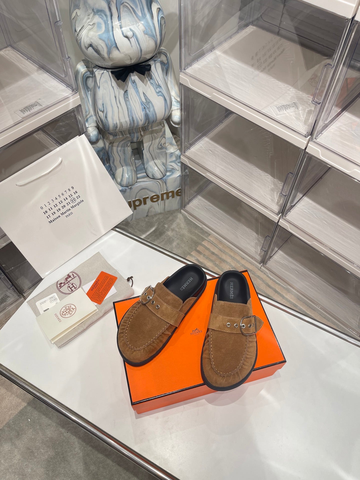 HM Men's Key Mule Brown Suede 573285