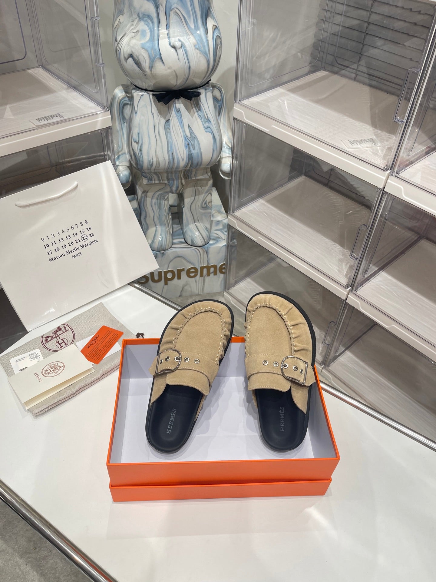 HM Men's Key Mule Beige Suede 573284