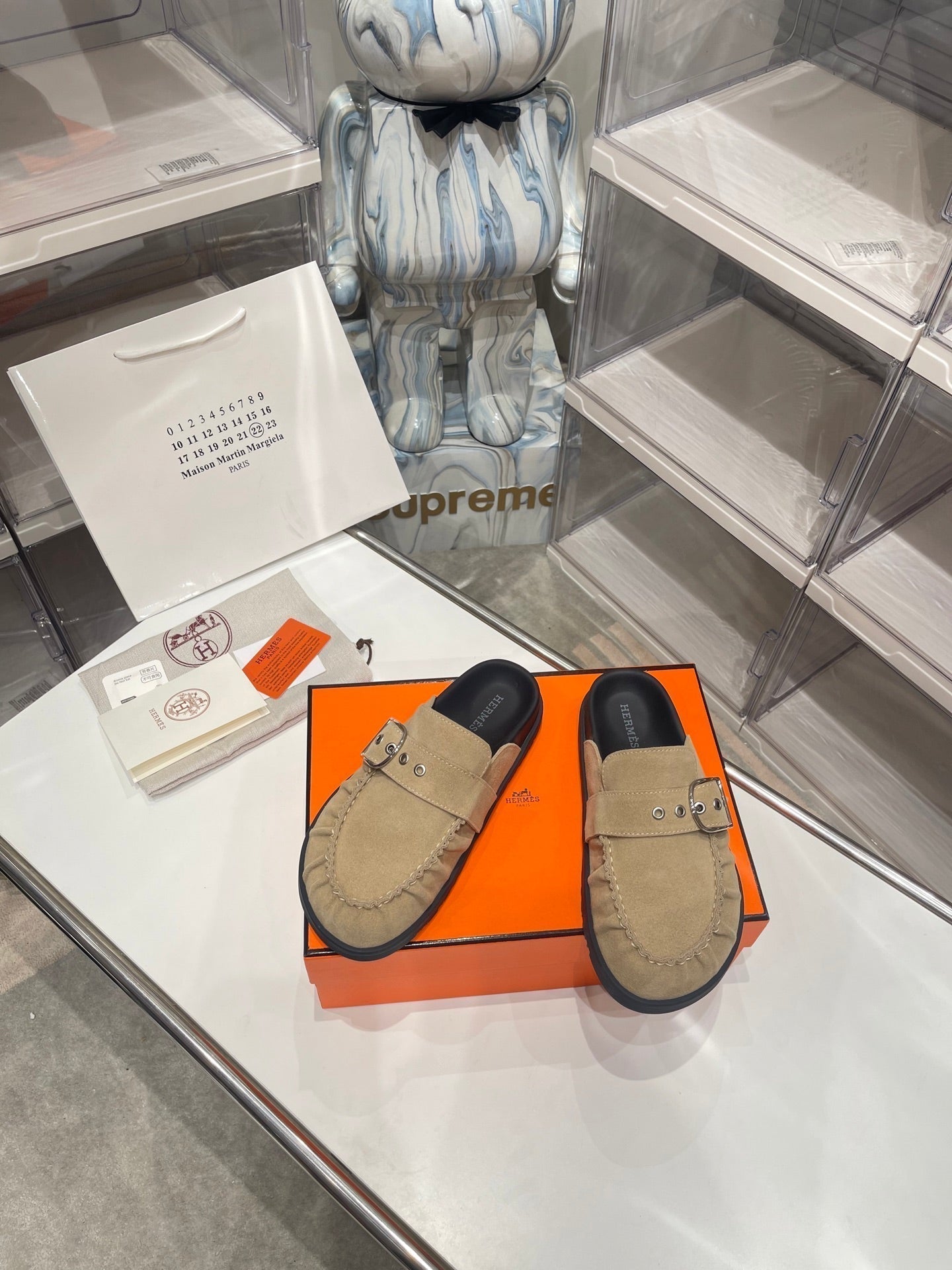 HM Men's Key Mule Beige Suede 573284