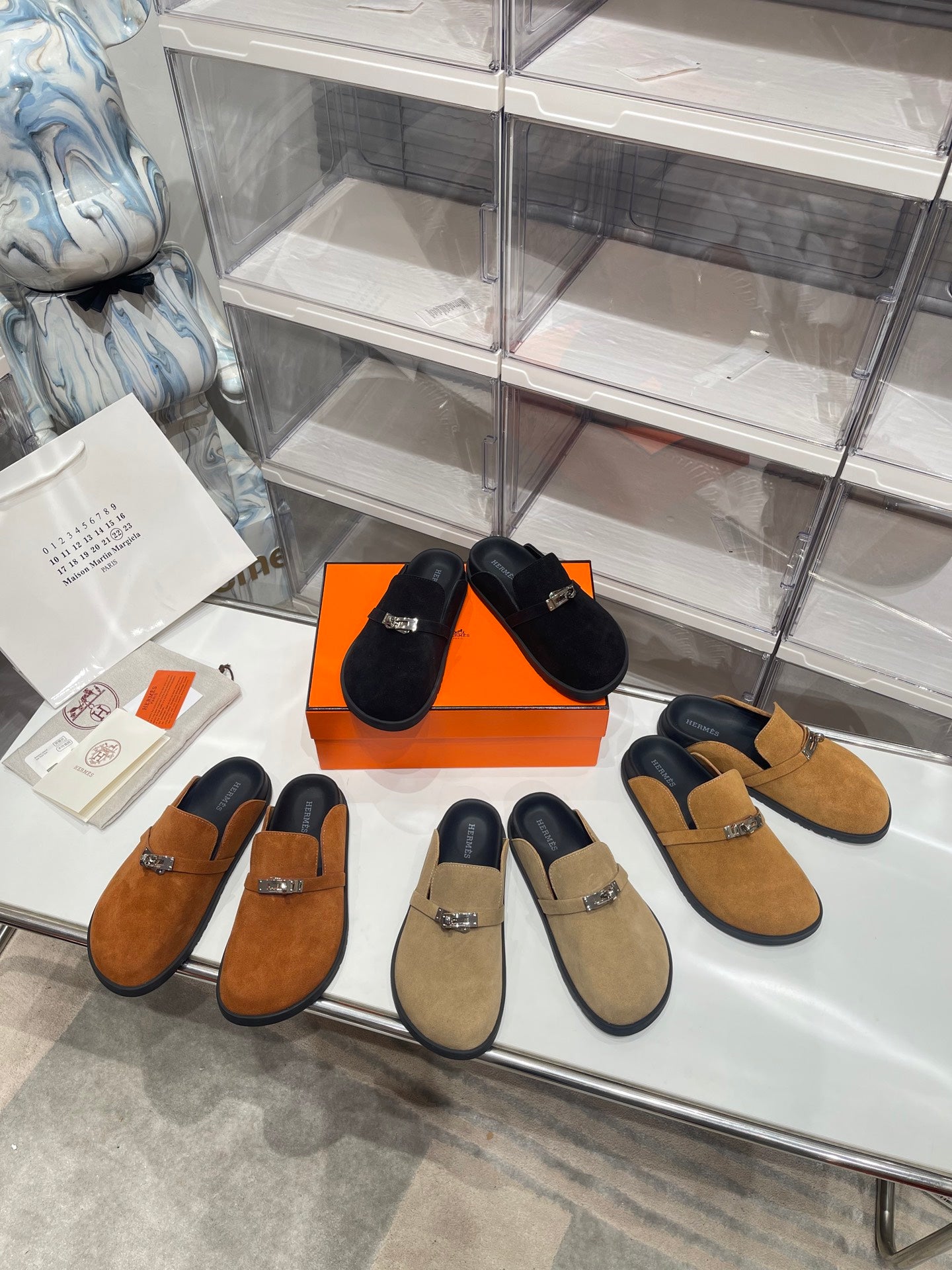 HM Men's Mule Brown Suede 573278