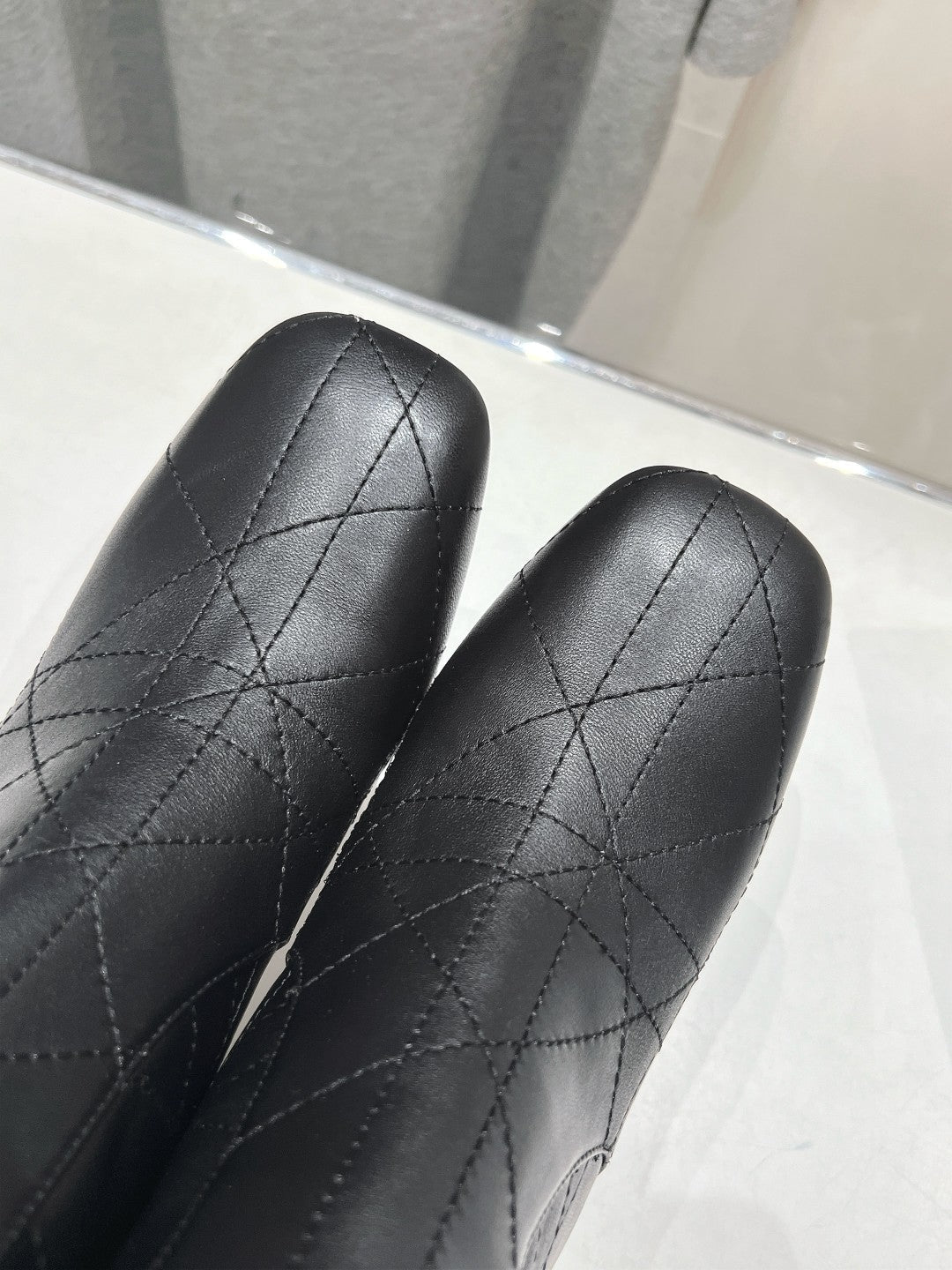 CD Ankle Boots 85mm Black Lambskin