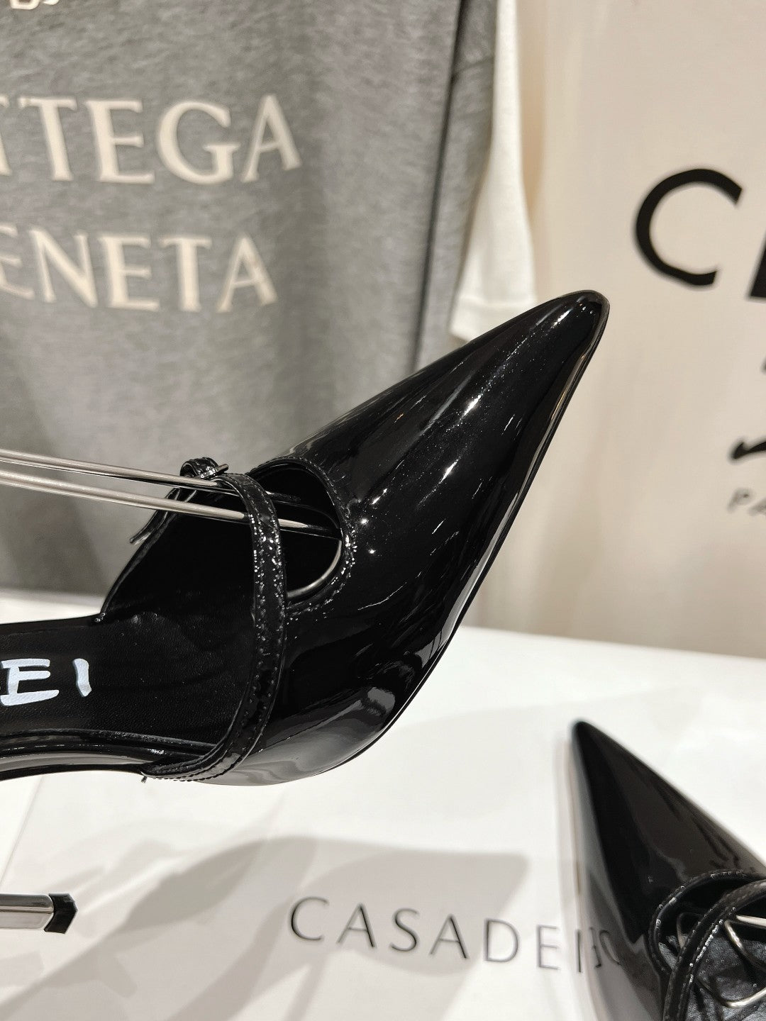 Casadei 25 Slingback 10.5cm Patent Calfskin