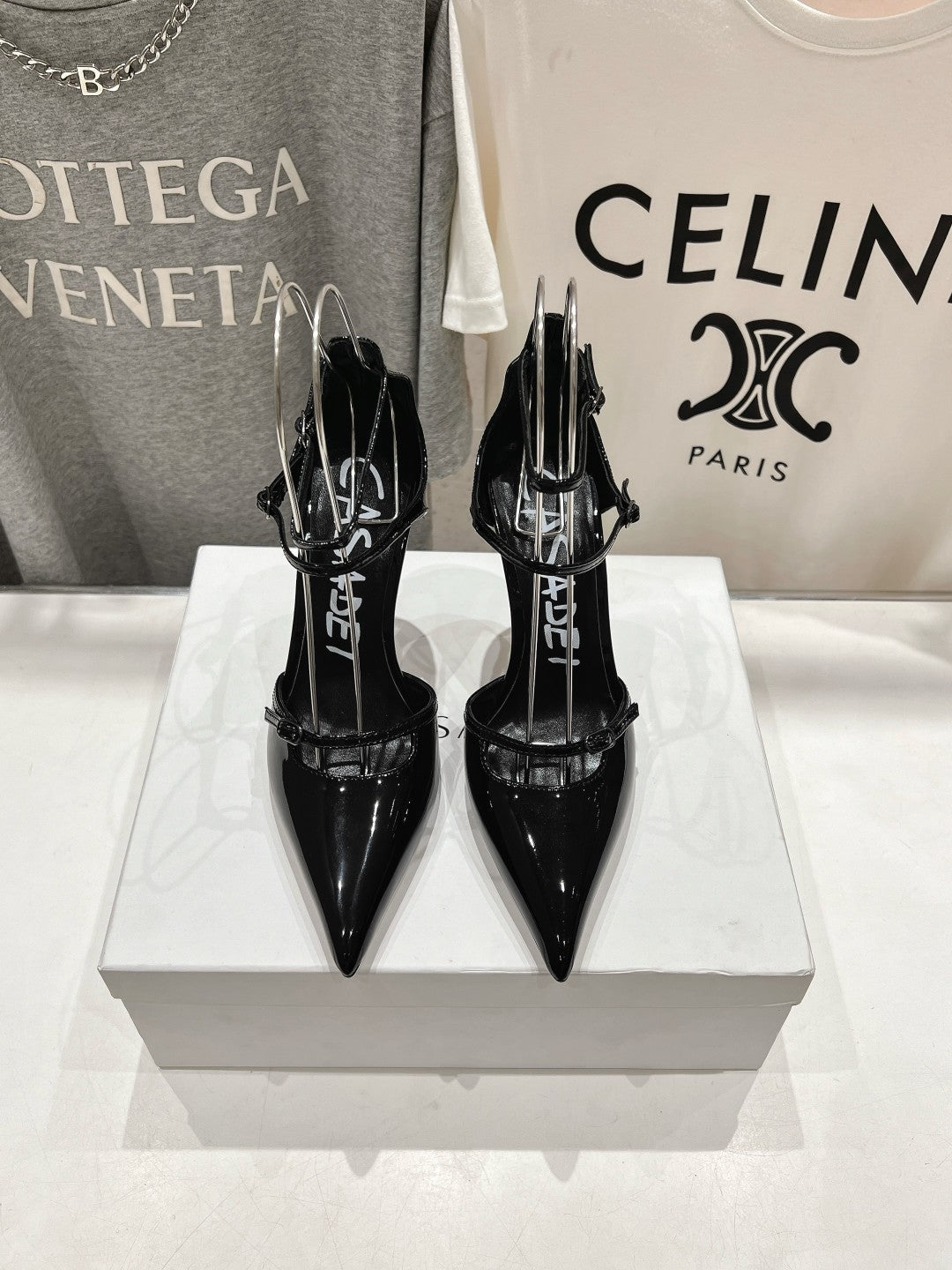 Casadei 25 Slingback 10.5cm Patent Calfskin