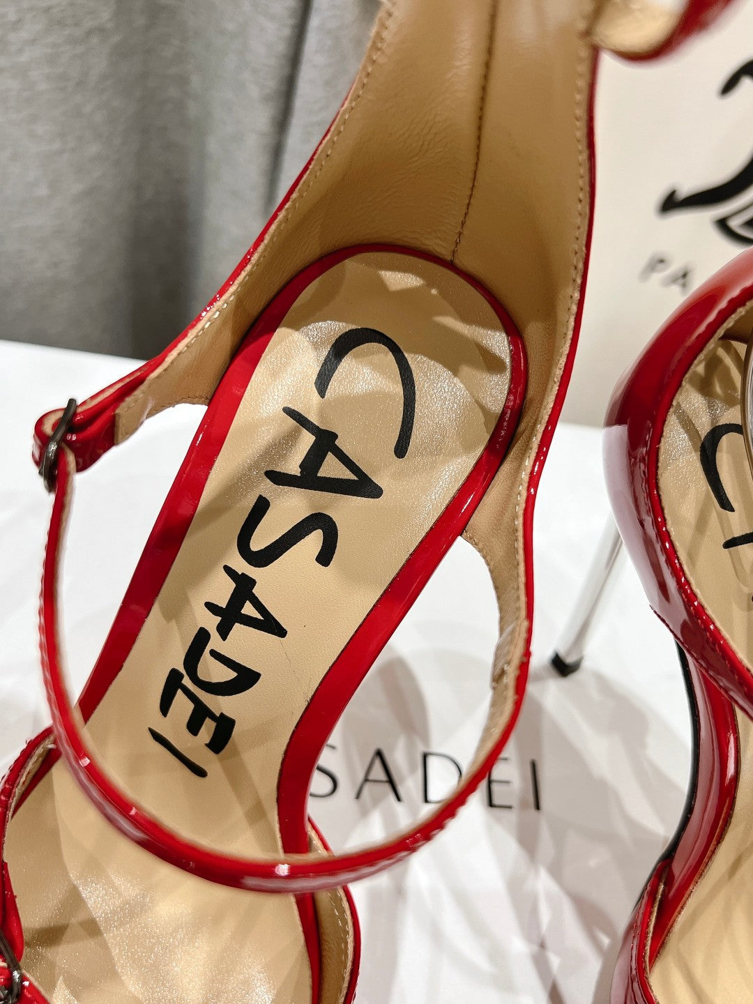 Casadei 25 Slingback 10.5cm Patent Calfskin