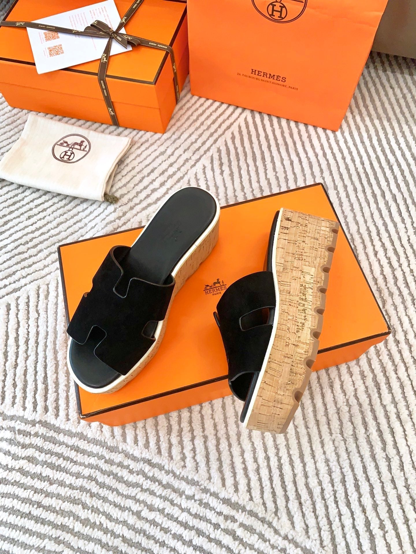 EZE 65 SANDAL BLACK SUEDE