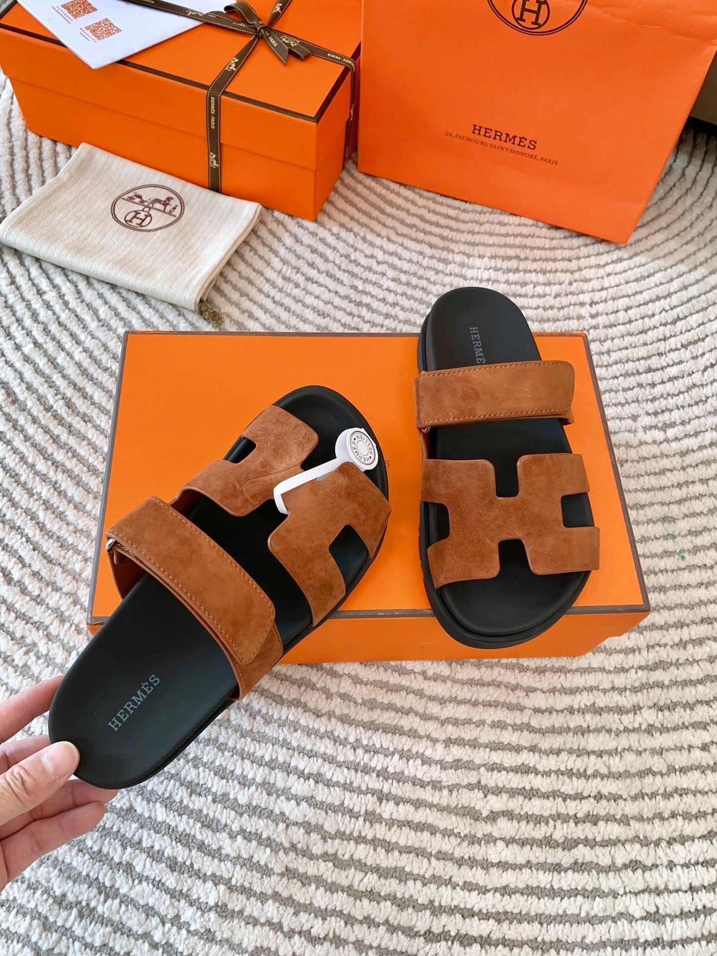 HM Chypre Sandal Brown Suede  963544