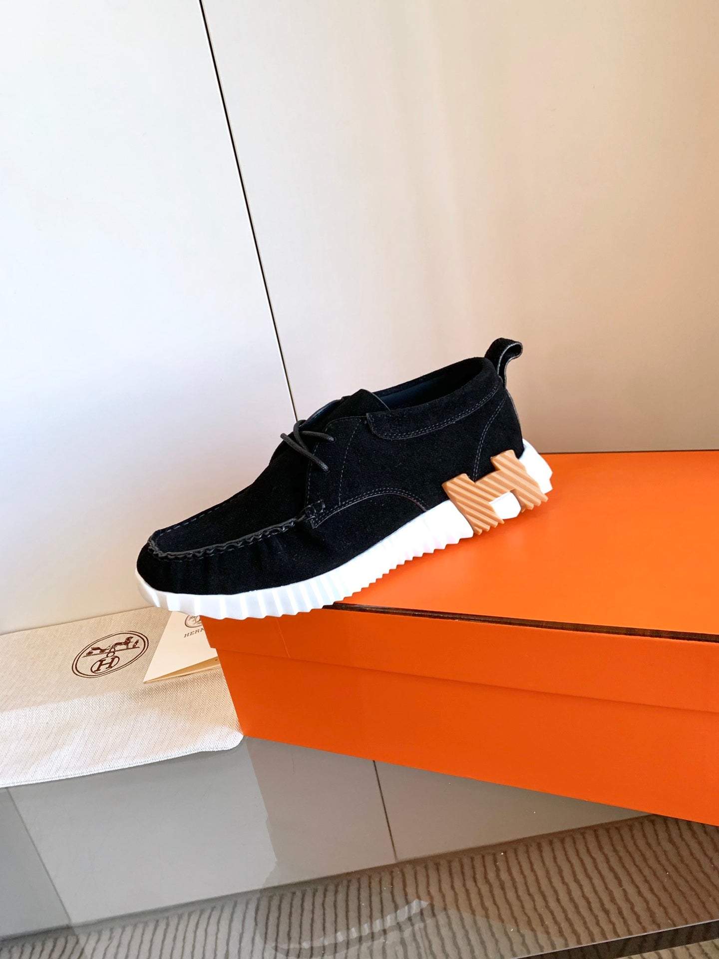 HM Increase Sneaker In Black Suede 993283