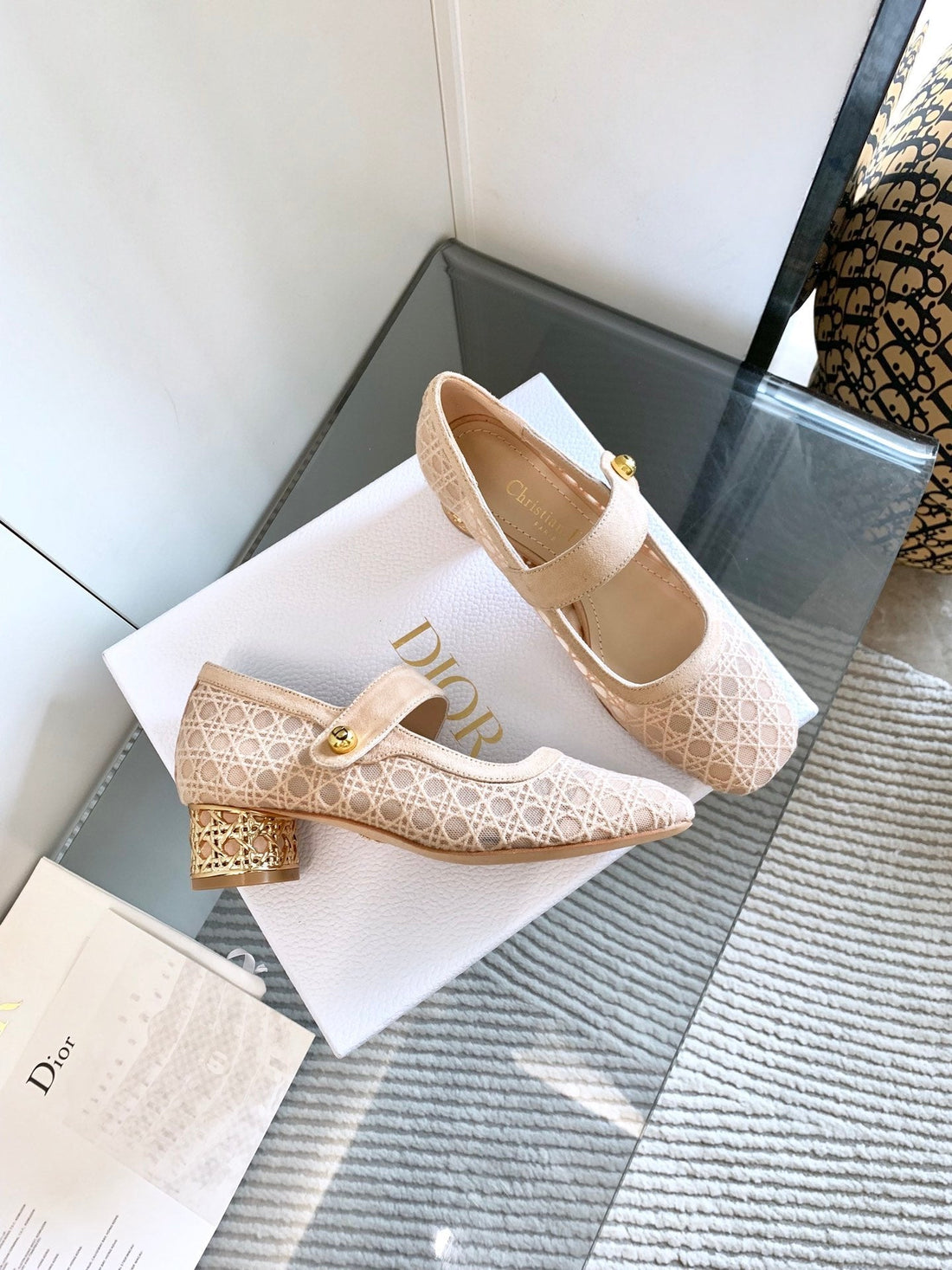 CD Icon Pump 35mm In Beige Suede  993227