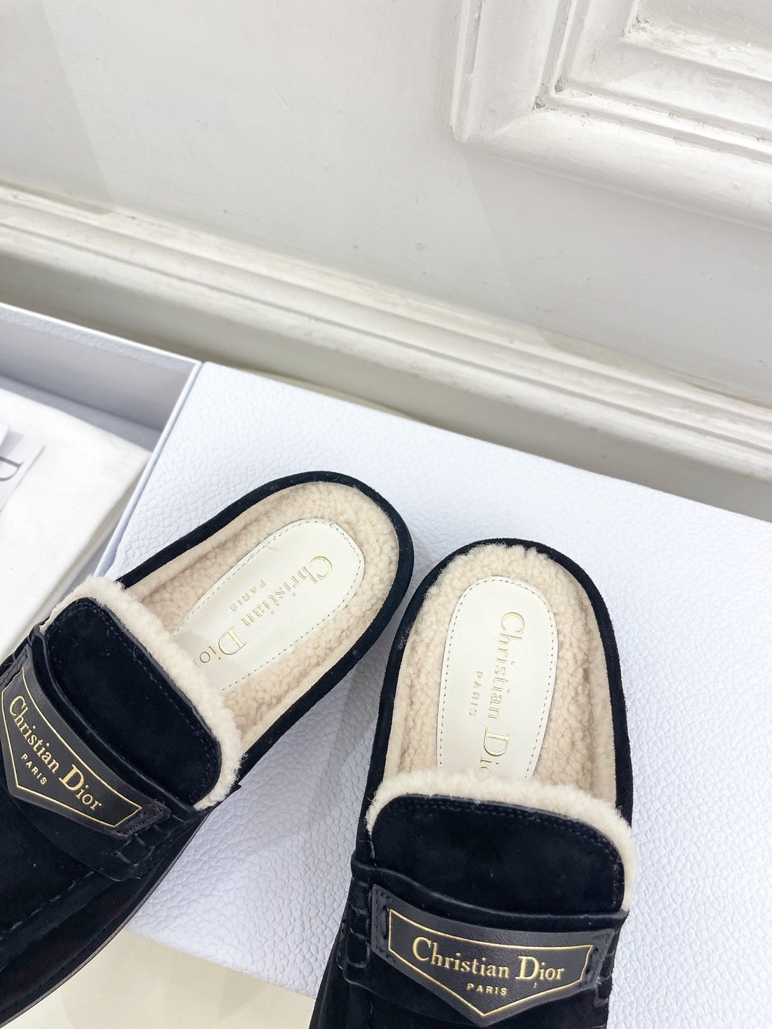 CD Boy Mule Black Suede