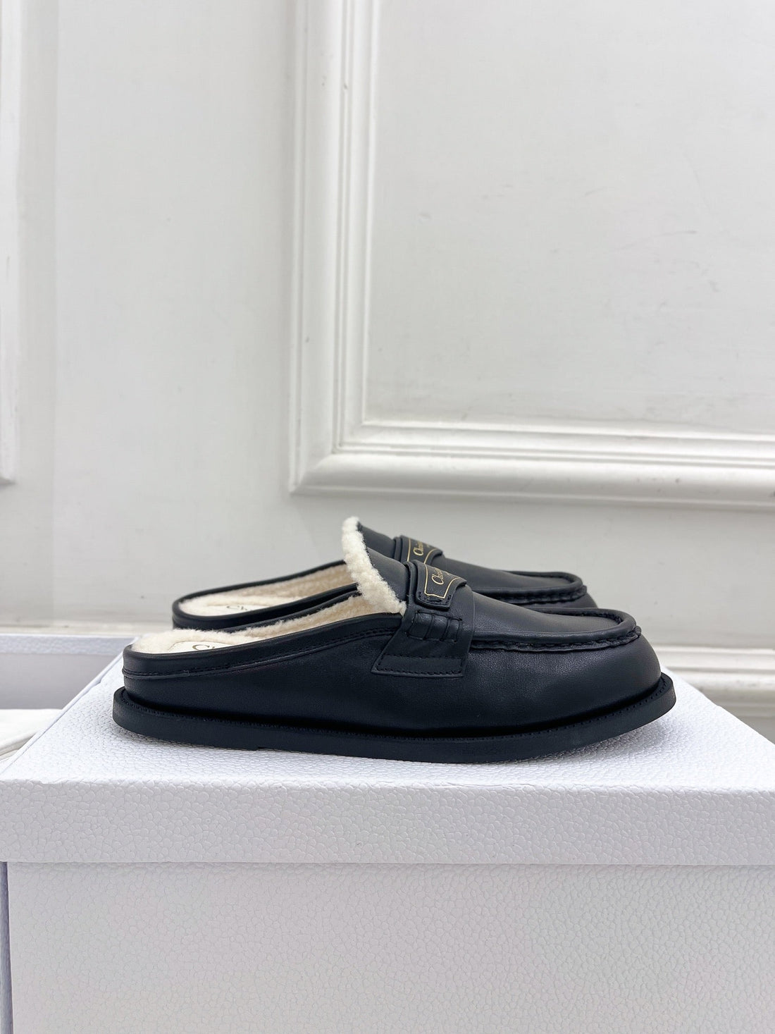 CD Boy Mule Black Cowhide