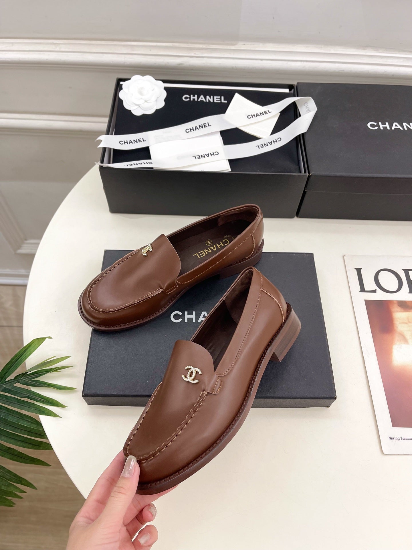 CC 25S Loafer Chocolate Calfskin