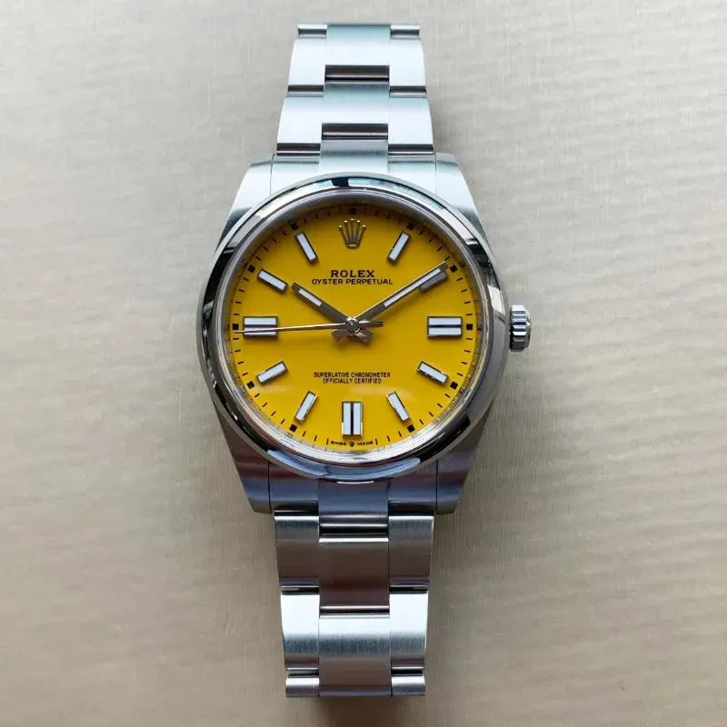 OYSTER PERPETUAL 124300 Series（Yellow）