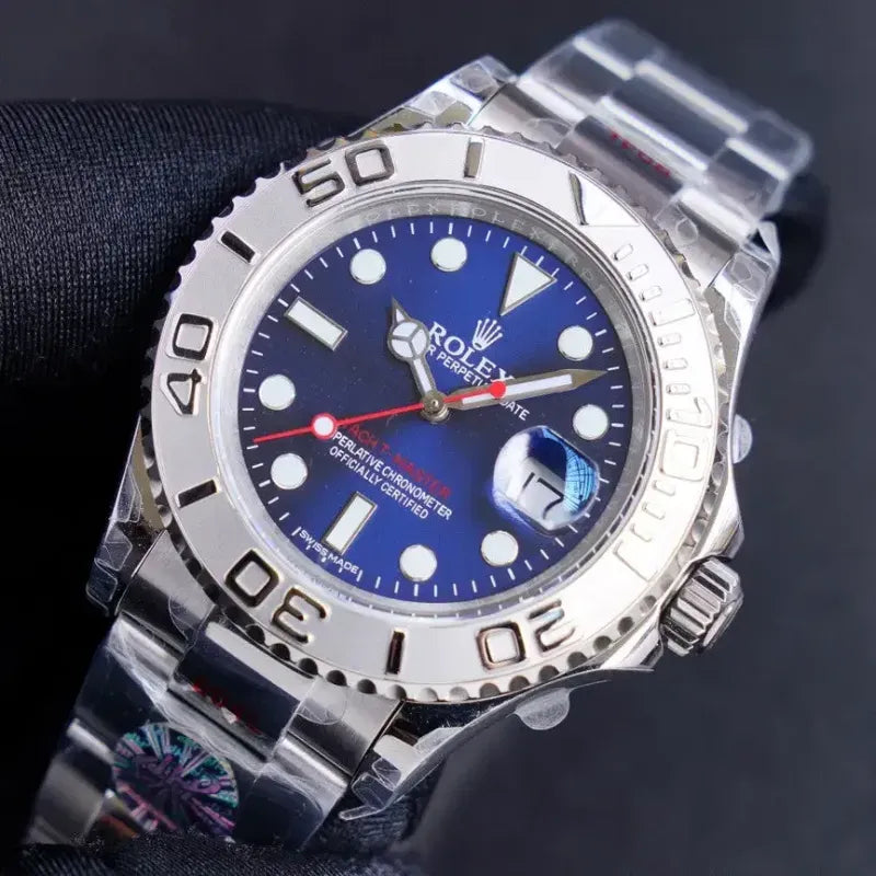 YACHT MASTER 1 PURE SILVER STAINLESS STEEL MULTIPLE DIAL 40MM