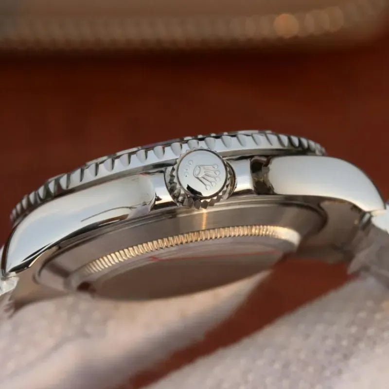 YACHT MASTER 1 PURE SILVER ( BLACK DIAL ) STAINLESS STEEL 40MM