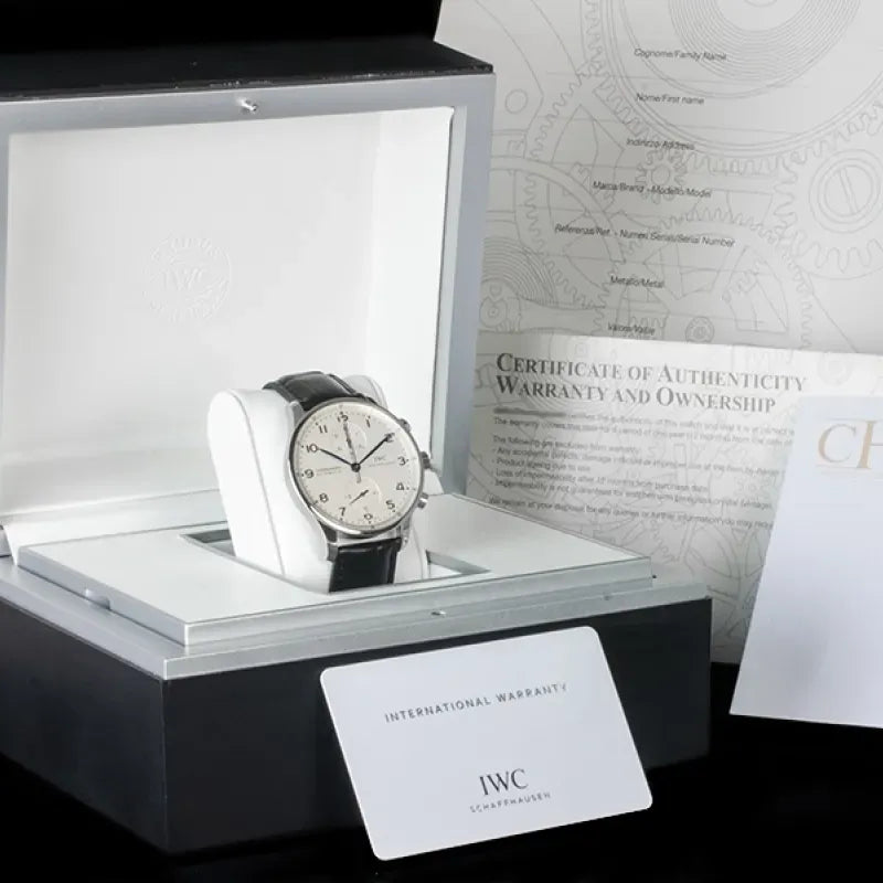 IWC Portugieser IW371446 watch (Portuguese blue needle)