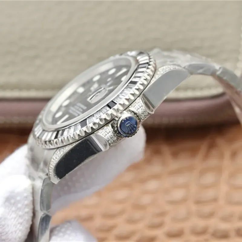 SUBMARINER SILVER BLACK DIAMOND 40MM 116759 SANR-74769Bril
