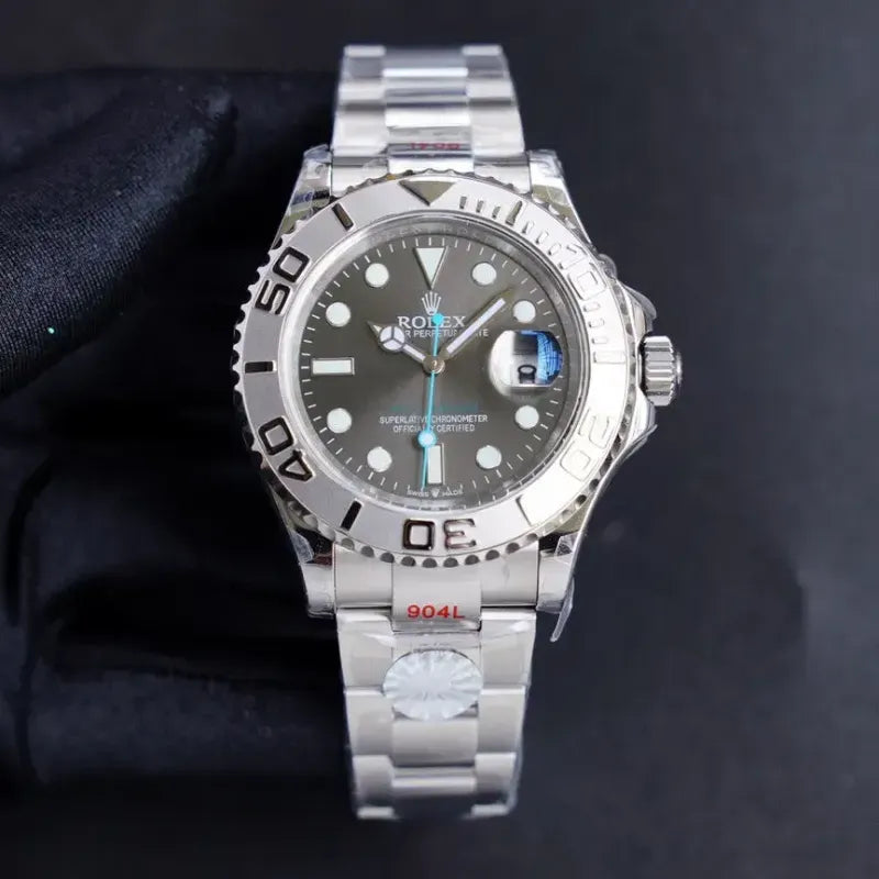 YACHT MASTER 1 PURE SILVER STAINLESS STEEL MULTIPLE DIAL 40MM
