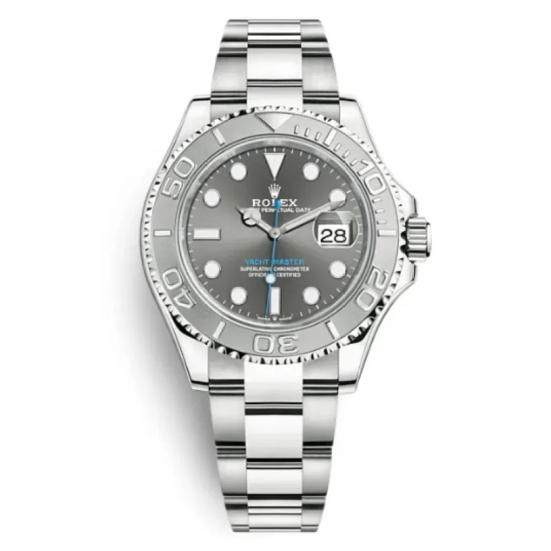 YACHT MASTER 1 PURE SILVER STAINLESS STEEL MULTIPLE DIAL 40MM