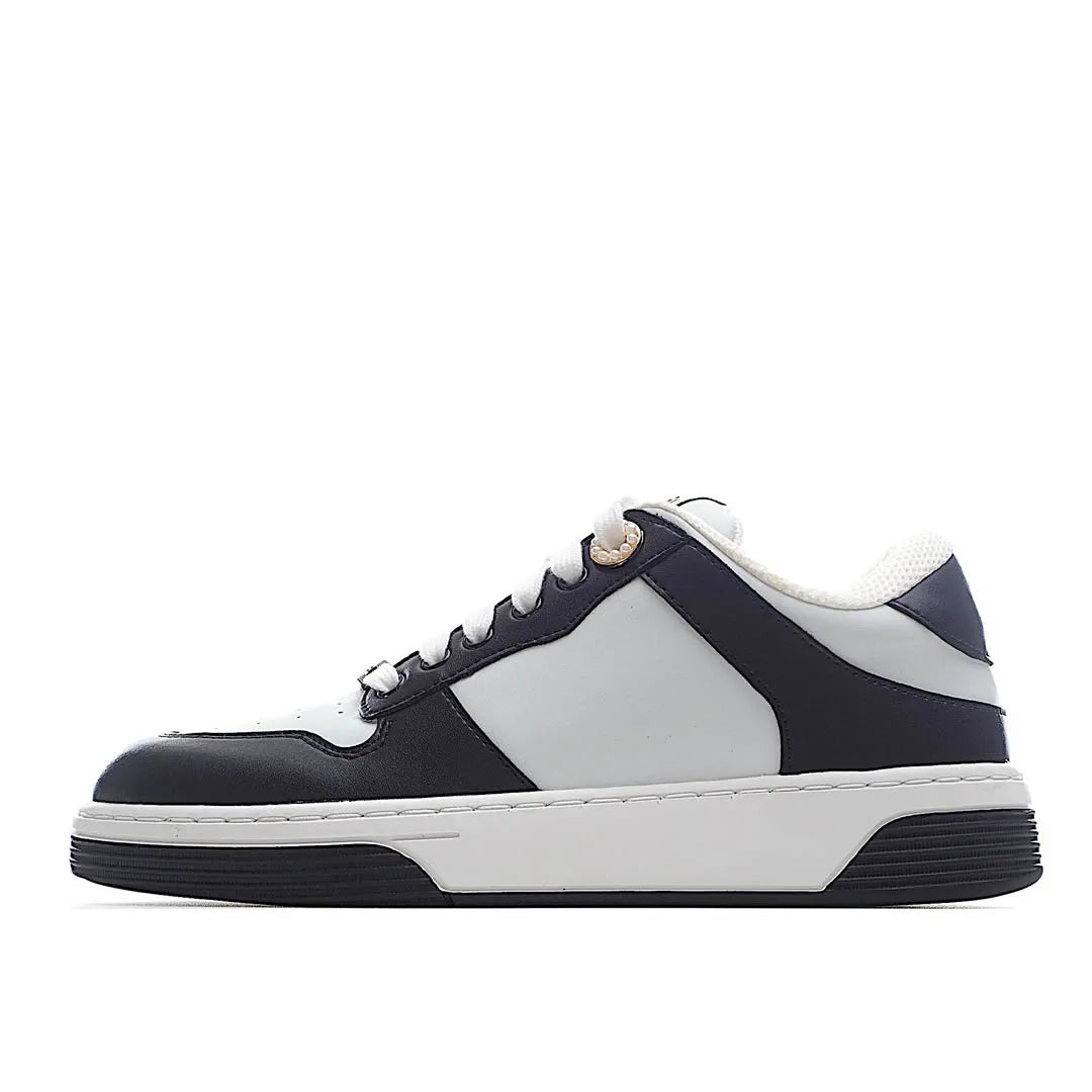 Chanel women's casual shoes black white