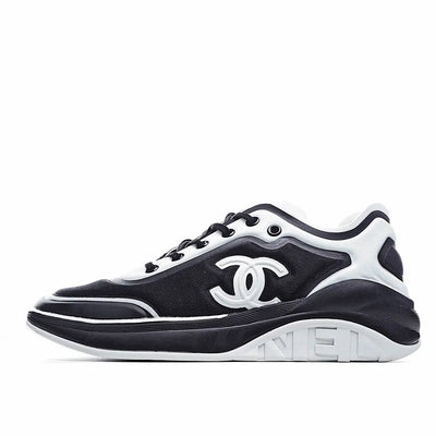 CHANEL Classic Sneakers Casual Shoes black white