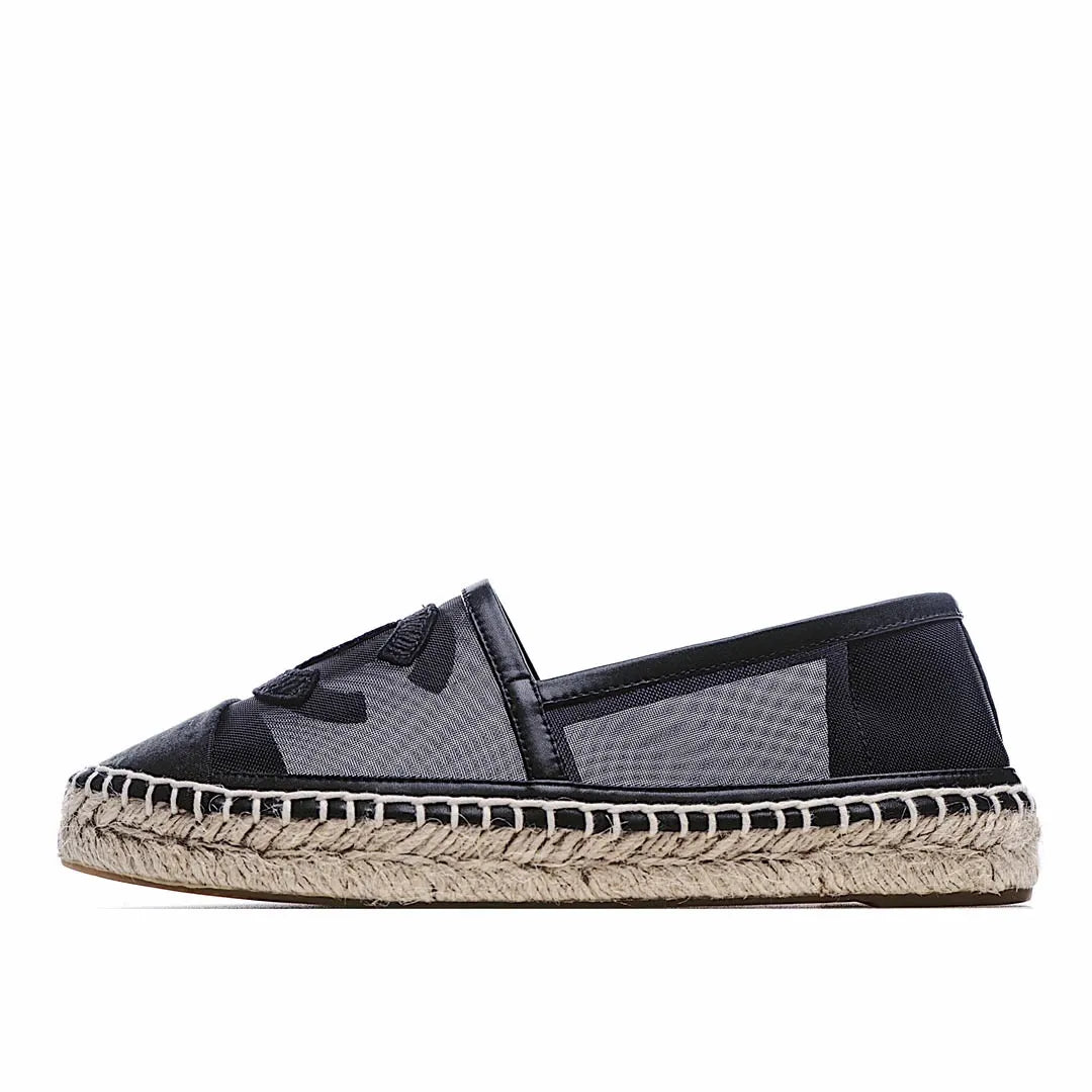 CHANEL ESPADRILLES black