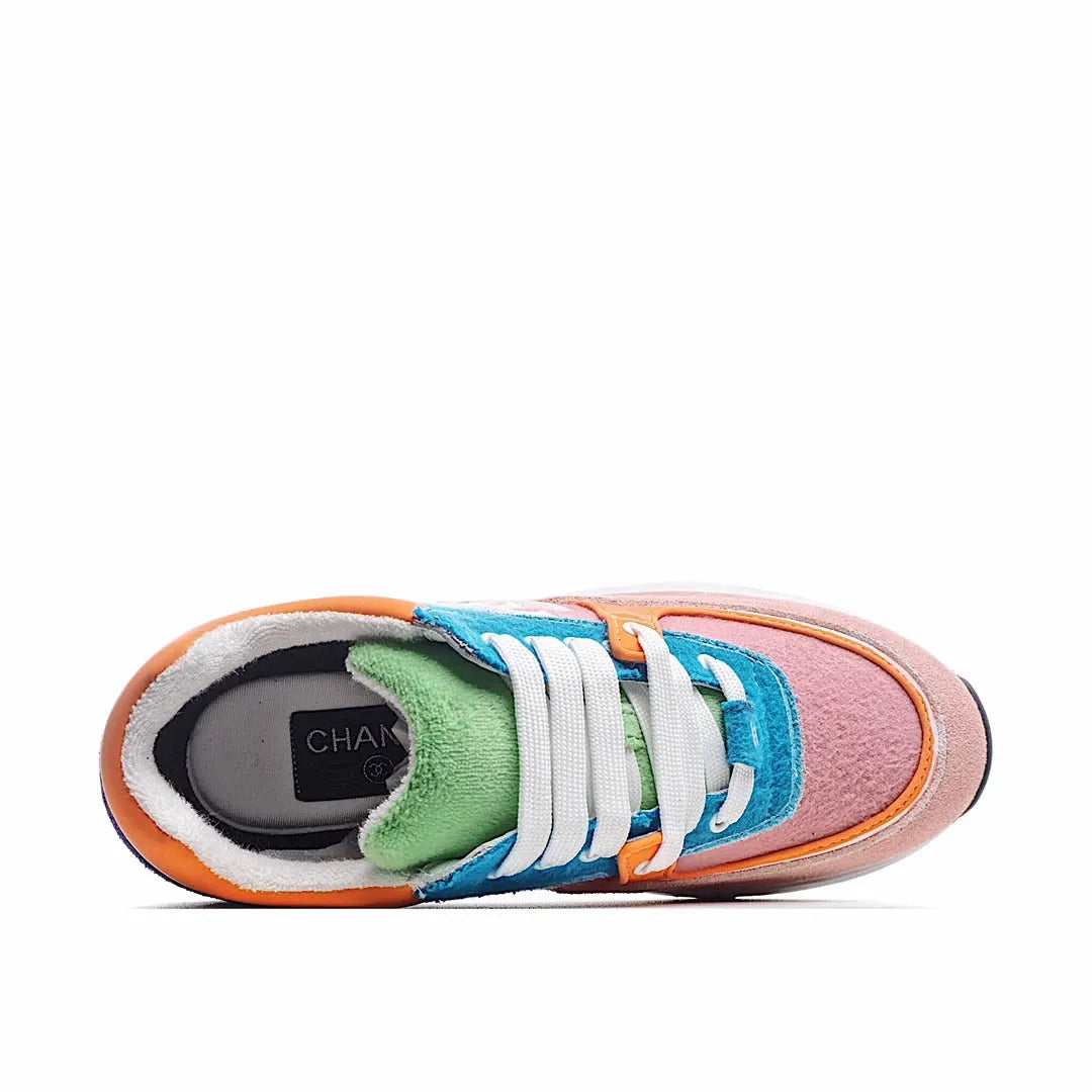 CHANEL Classic Sneakers Casual Shoes blue jeans