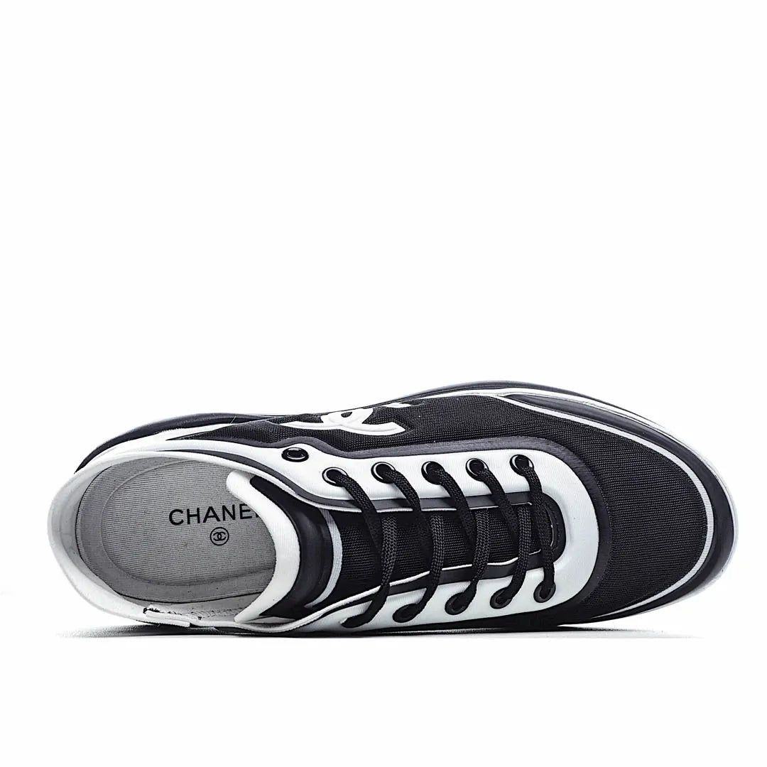 CHANEL Classic Sneakers Casual Shoes black white