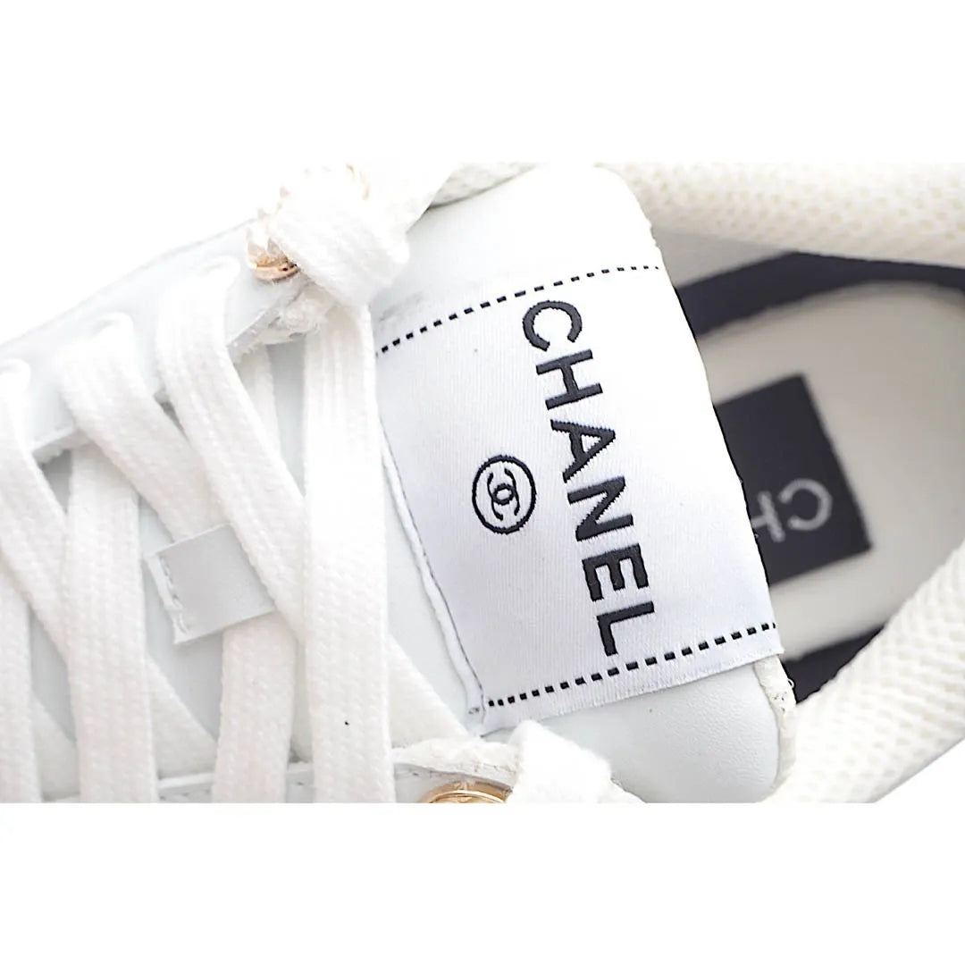 Chanel women's casual shoes white sol