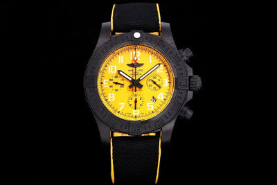 Breitling Avenger Hurricane Automatic Chronograph | Yellow Dial Breitlight