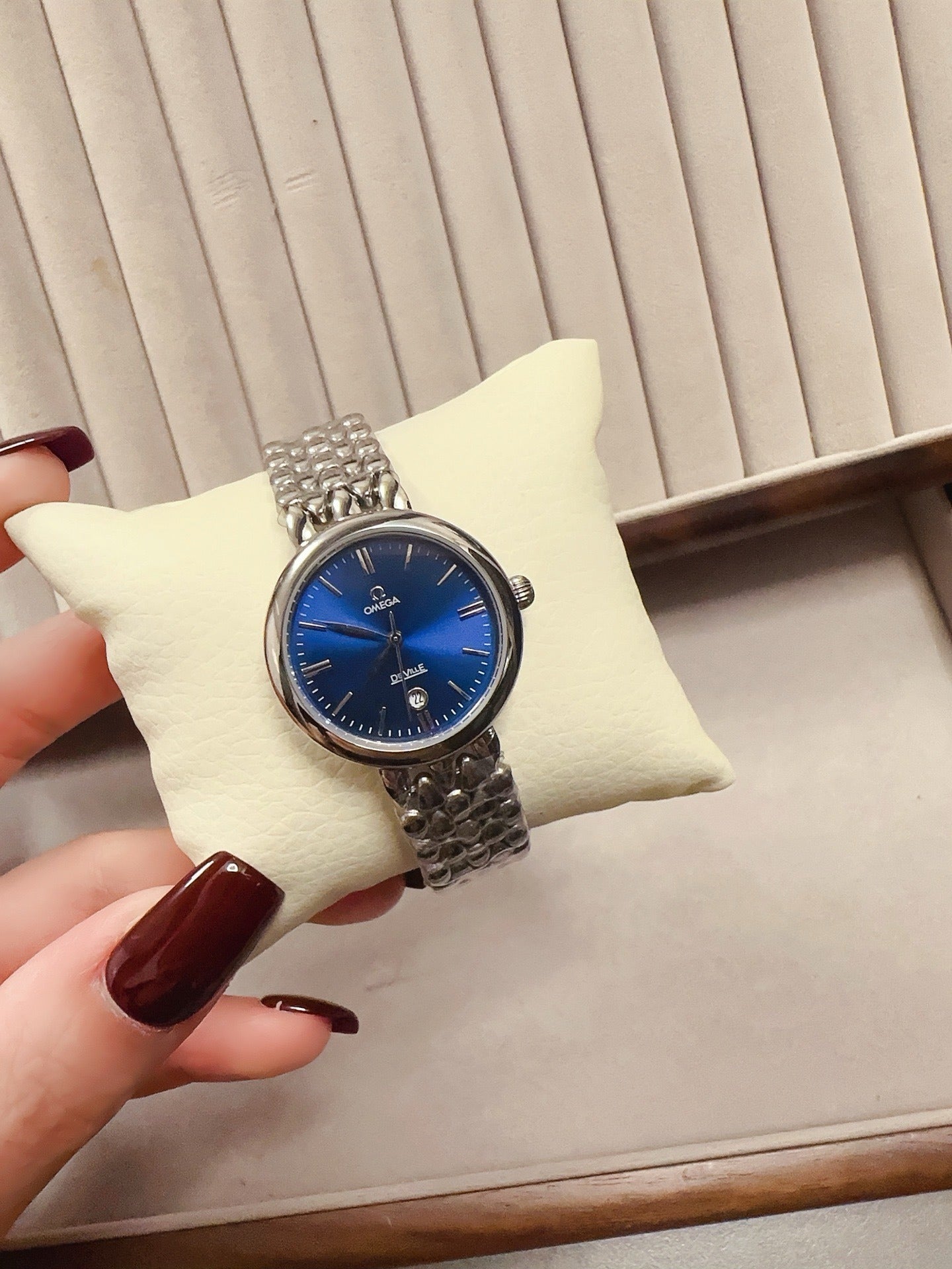 Omega De Ville with Minimalist Dial and Distinctive Bracelet