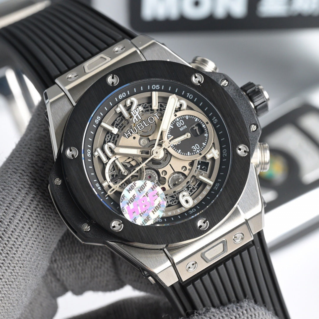 Hublot Big Bang Unico in Titanium with Blue Dial and Strap