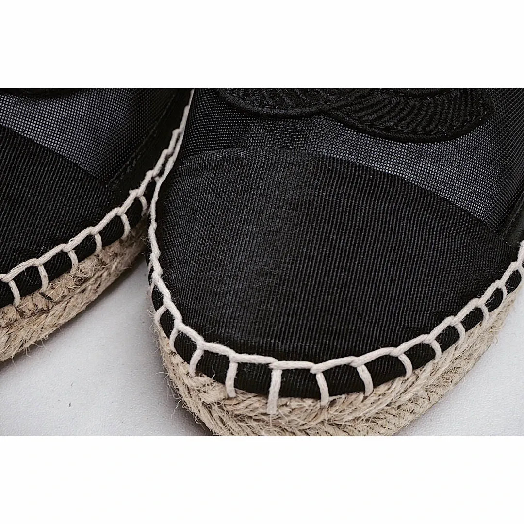 CHANEL ESPADRILLES black