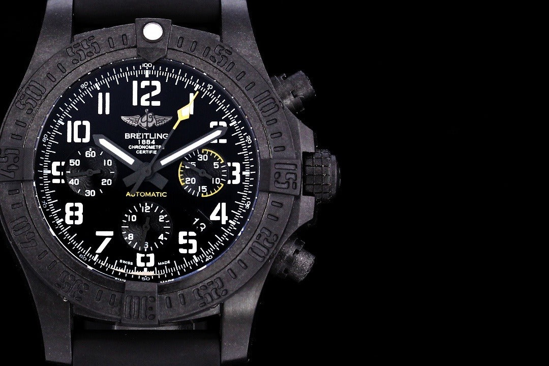Breitling Avenger Hurricane Automatic Chronograph | All-Black Breitlight