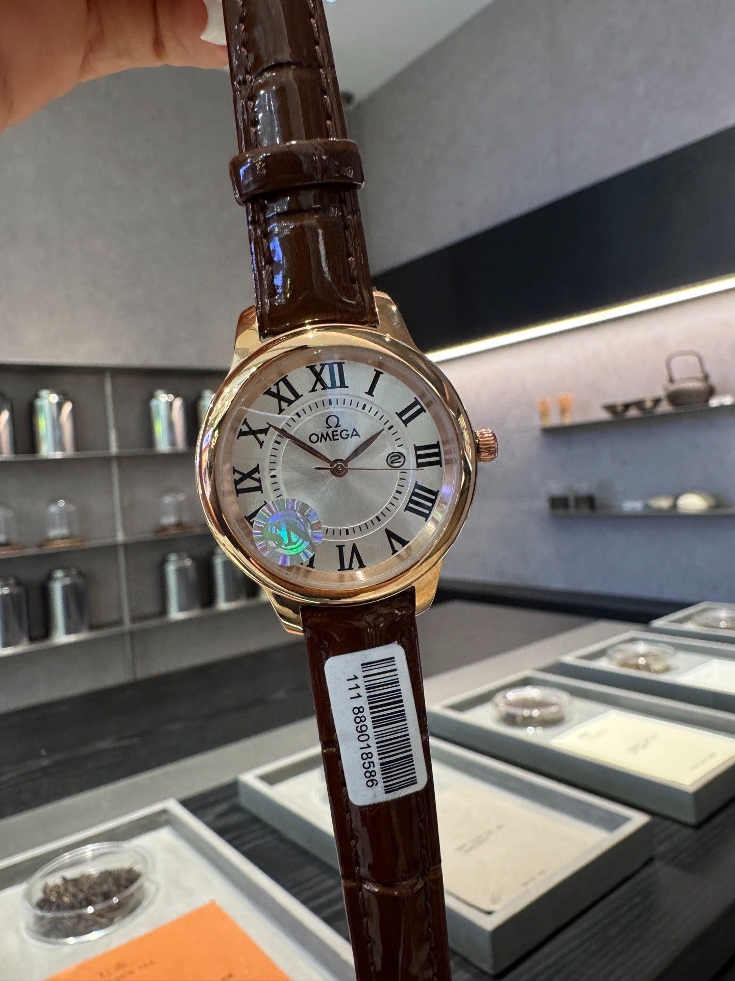 Omega De Ville Ladymatic with Roman Numerals and Date