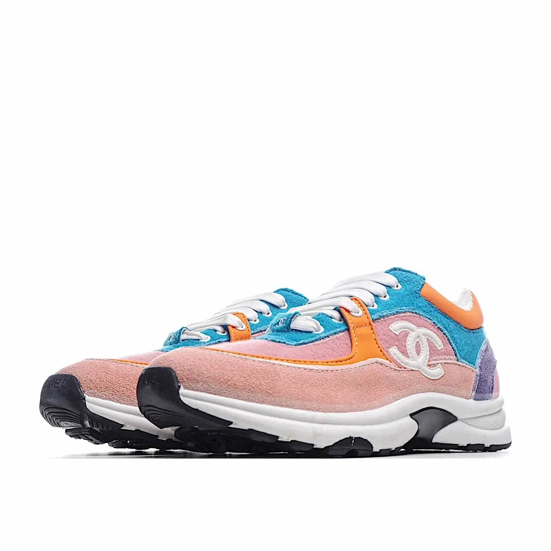 CHANEL Classic Sneakers Casual Shoes blue jeans