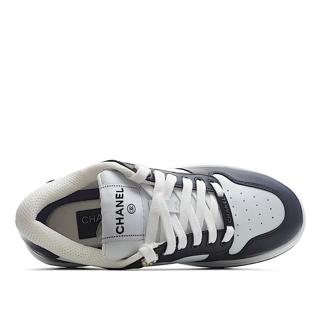 Chanel women's casual shoes black white