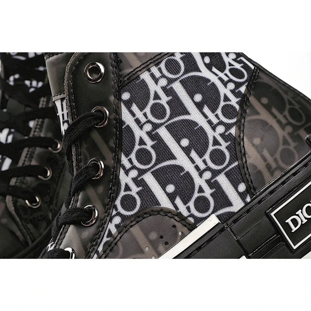 Dior B23 Oblique Slip-on Low Top Sneakers Sheer Print Sneakers