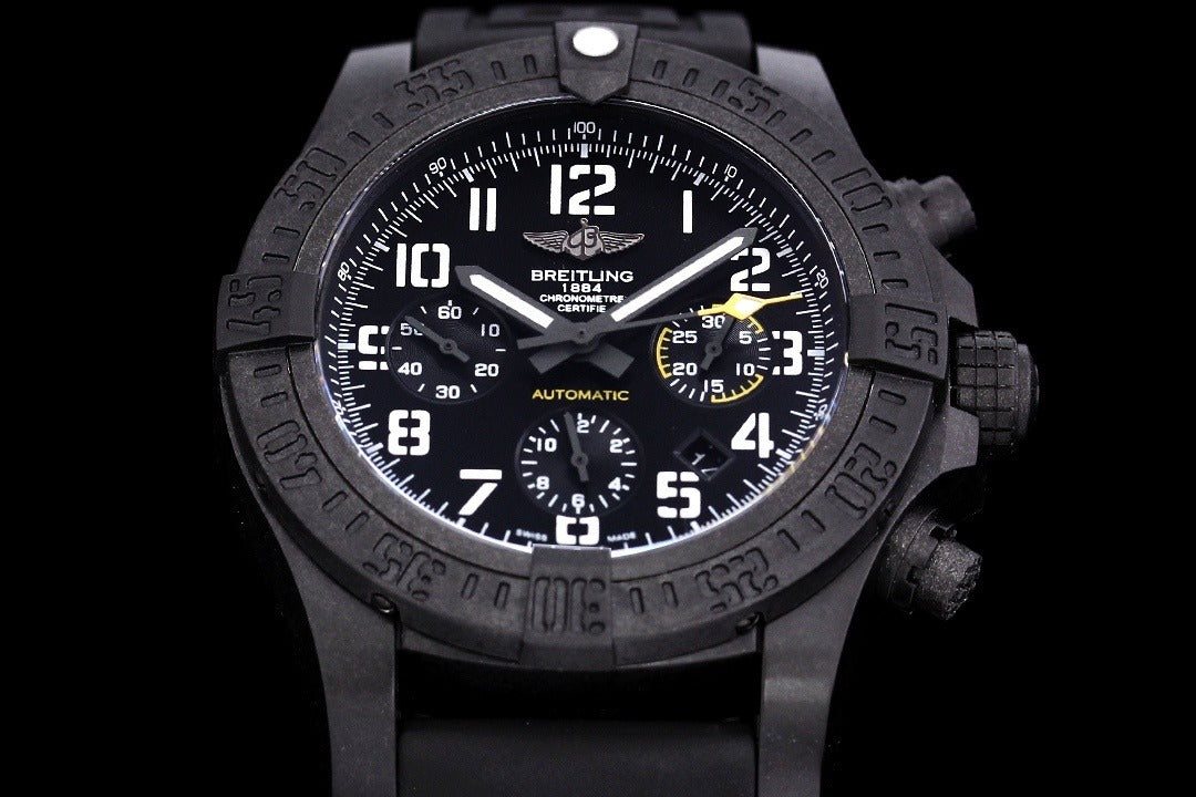 Breitling Avenger Hurricane Automatic Chronograph | All-Black Breitlight