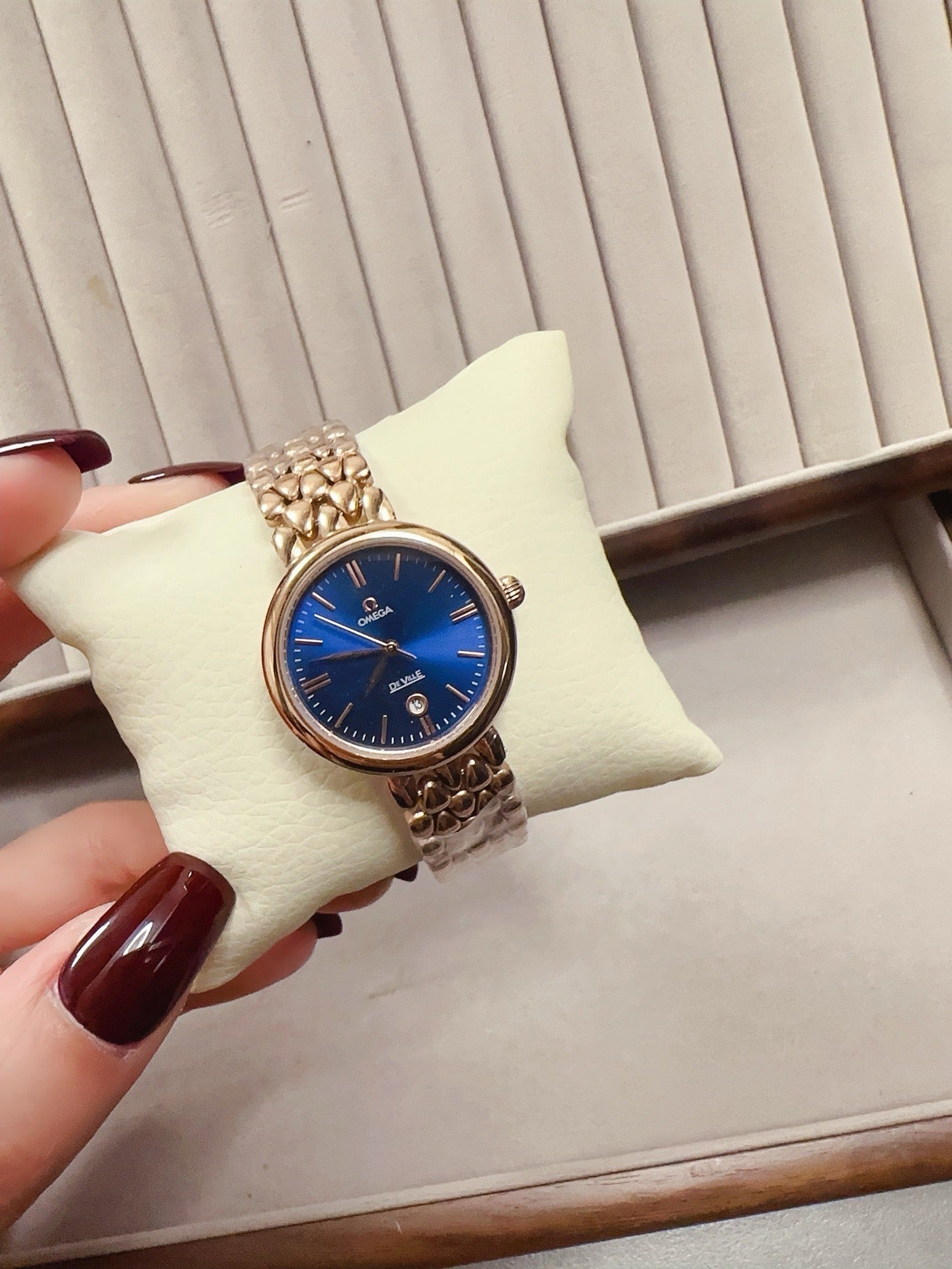 Omega De Ville with Minimalist Dial and Distinctive Bracelet