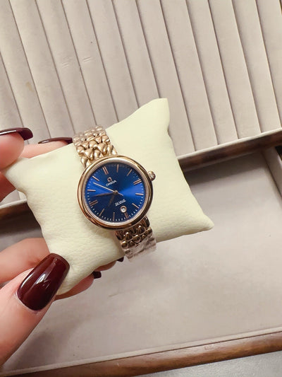 Omega De Ville with Minimalist Dial and Distinctive Bracelet