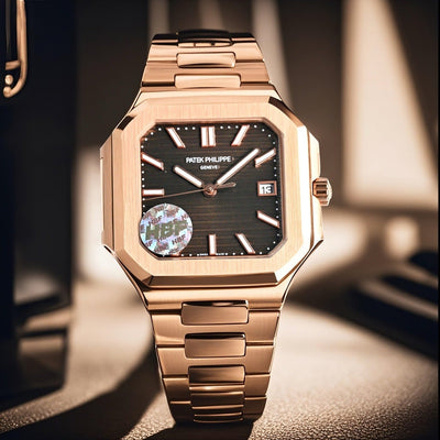 Patek Philippe Nautilus Style Two-Tone Automatic Watch | Rose Gold & Steel, Multiple Dials