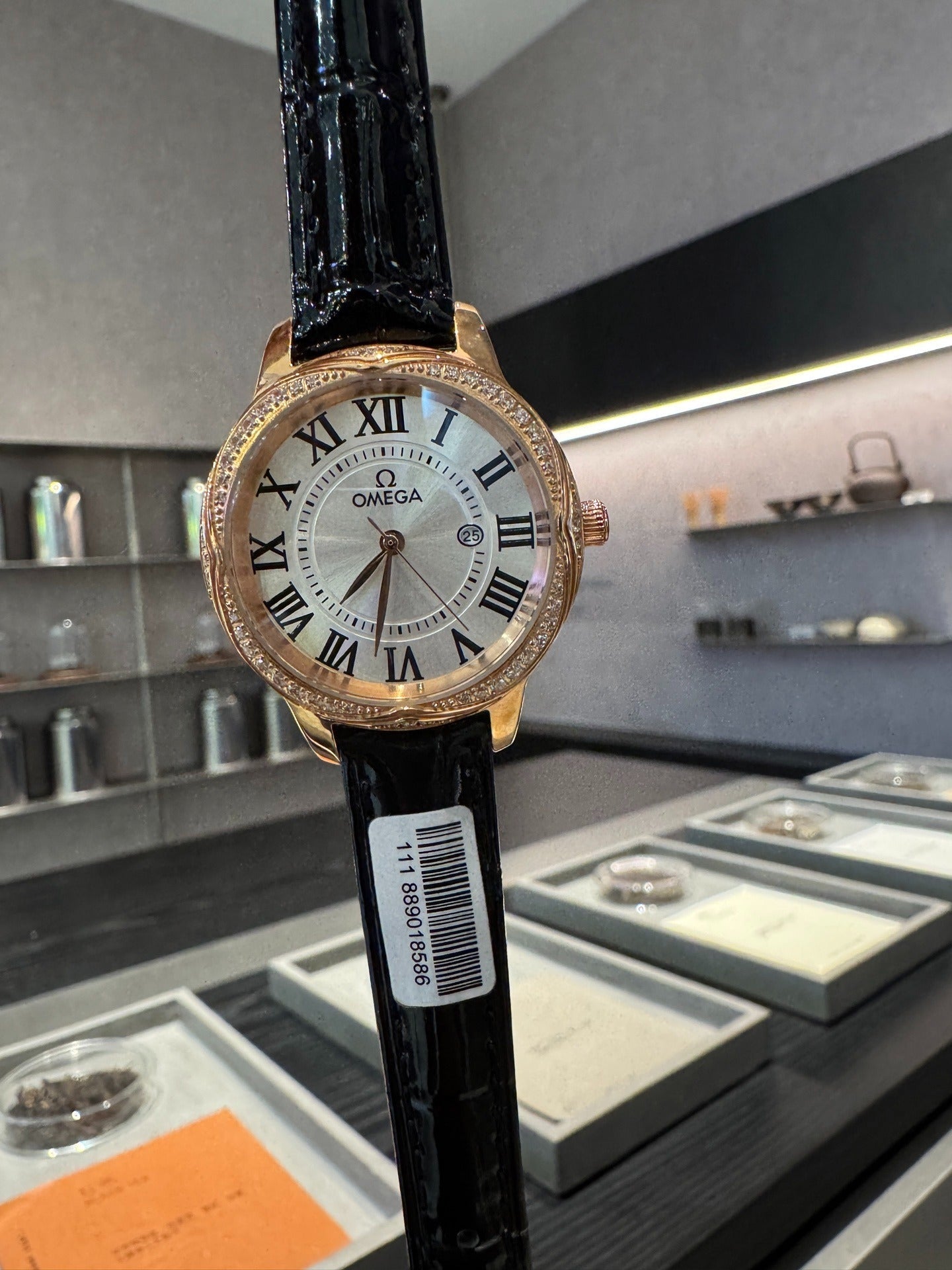 Omega De Ville Ladymatic with Roman Numerals and Date