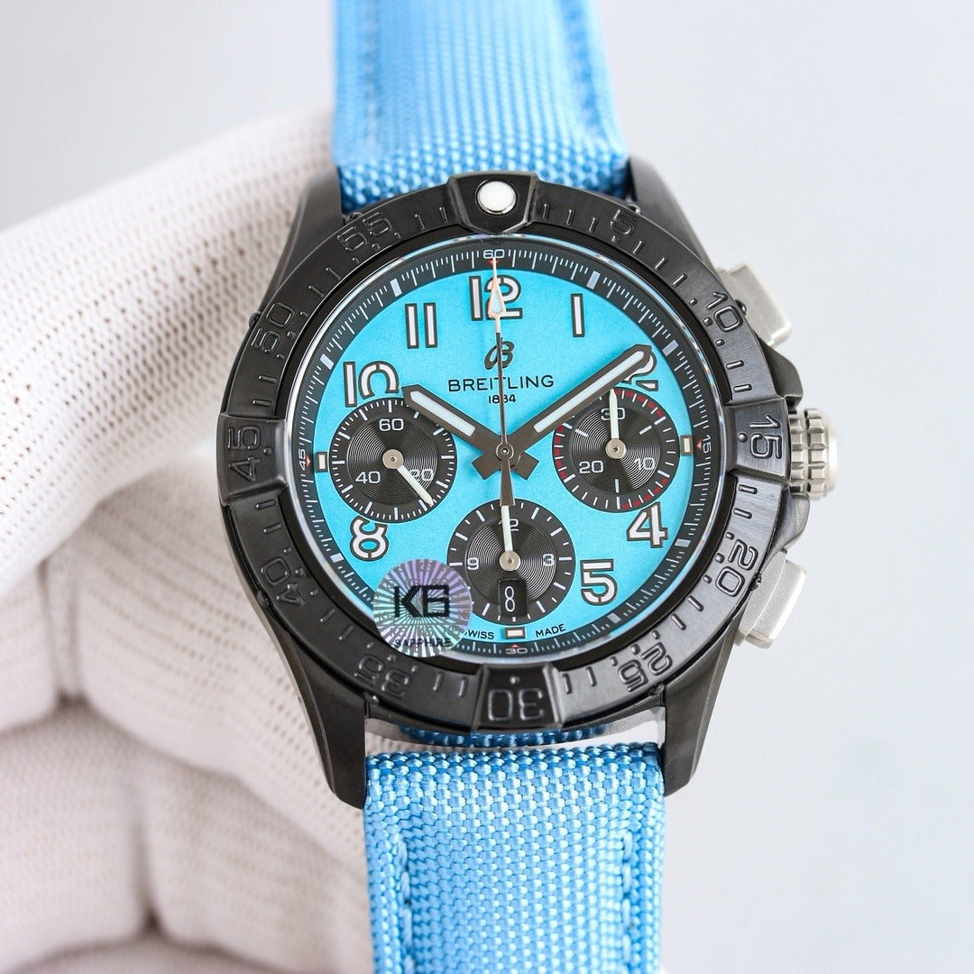 Breitling Avenger Multi-color Dial Chronograph Watch – 44mm Tactical Case, 7750 Movement, Swiss Made