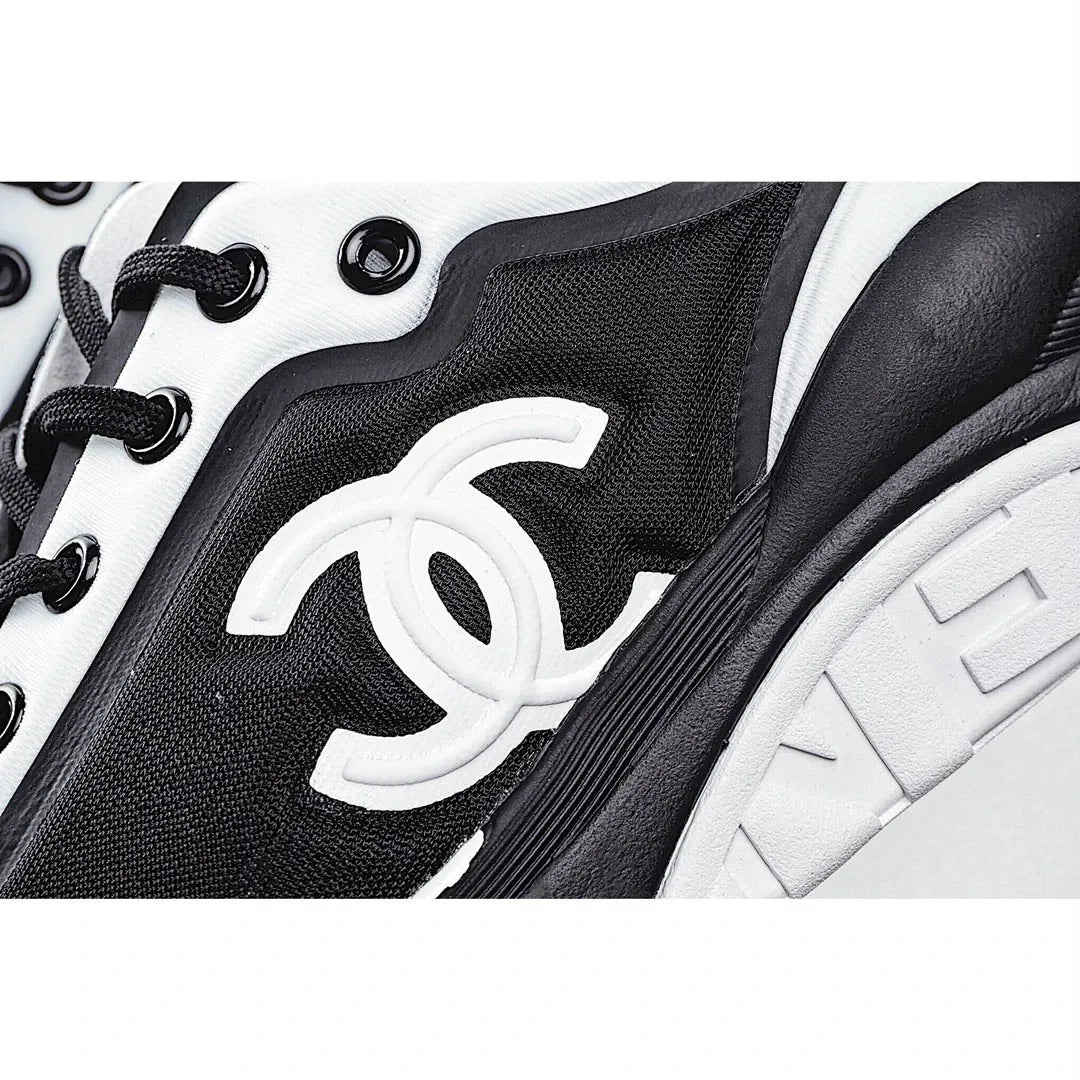 CHANEL Classic Sneakers Casual Shoes black white