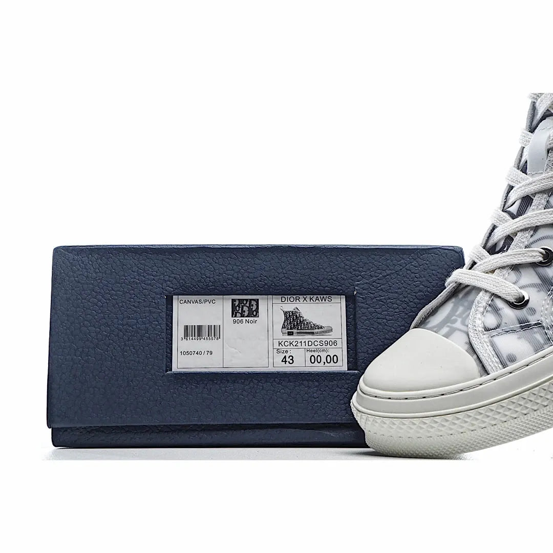 Dior B23 Oblique Slip-on Low Top Sneakers Sheer Print Sneakers