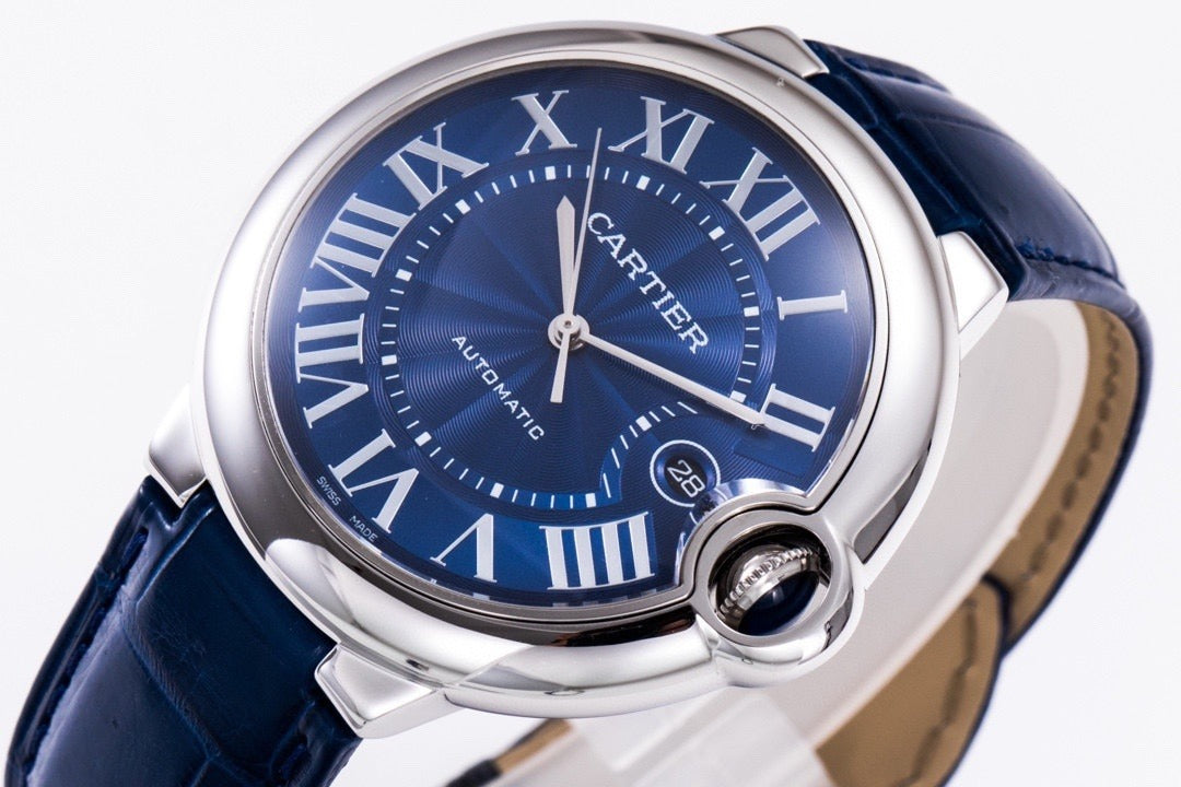 Cartier Ballon Bleu with Blue Dial and Roman Numerals