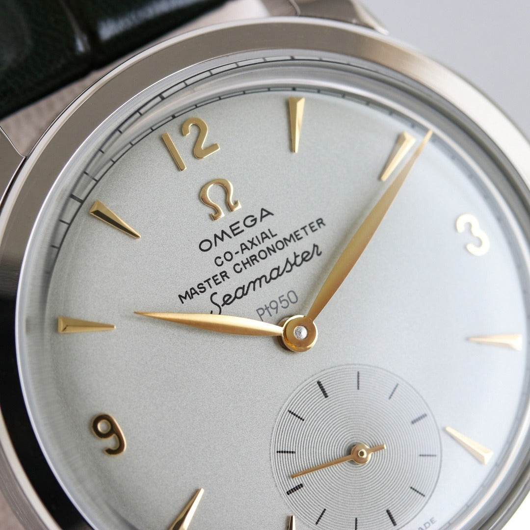 Vintage-Inspired Omega Seamaster with Gold Hands and Markers