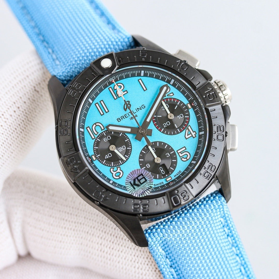 Breitling Avenger Multi-color Dial Chronograph Watch – 44mm Tactical Case, 7750 Movement, Swiss Made