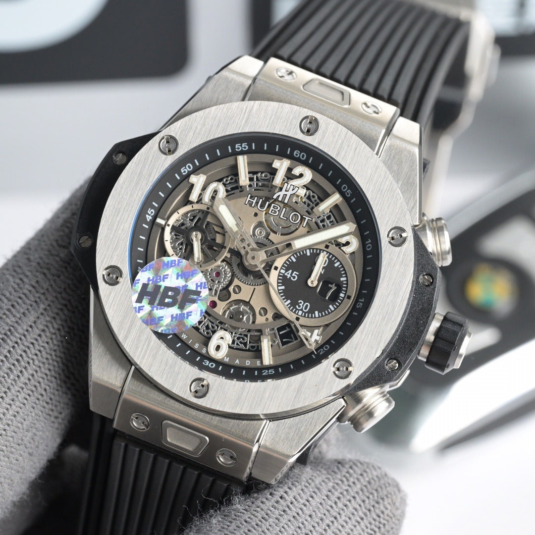 Hublot Big Bang Unico in Titanium with Blue Dial and Strap